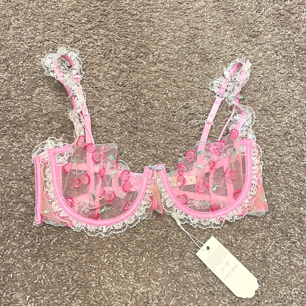 For love & Lemons sweet cherry bra